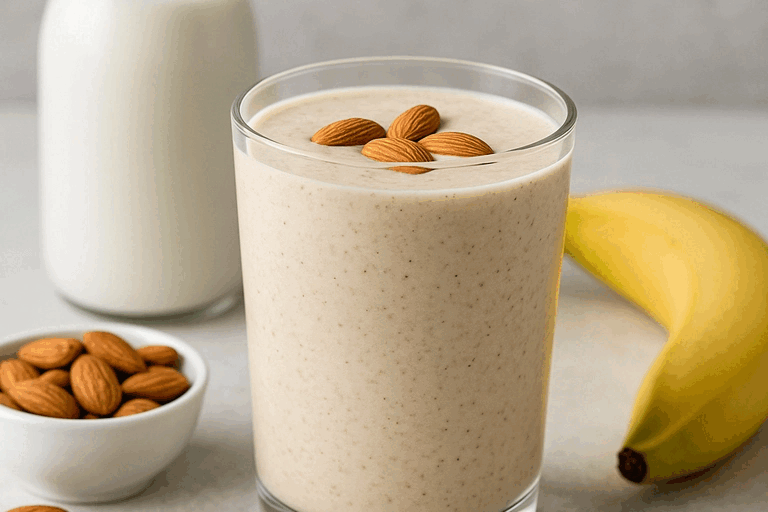 Almond milk smoothie receipe