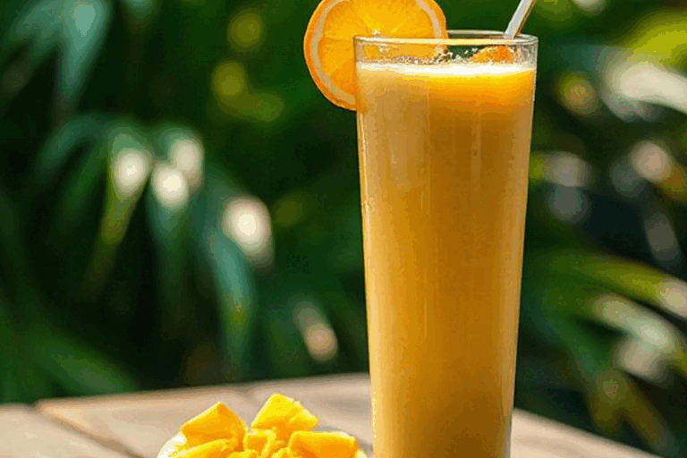 Creamy mango smoothie receipe
