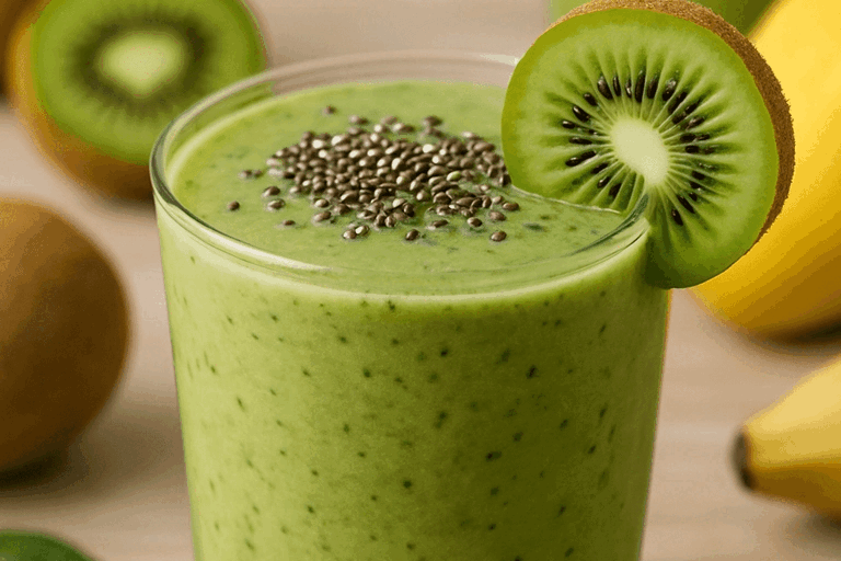 Green kiwi smoothie receipe