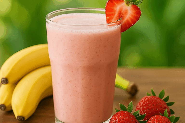 Strawberry banana smoothie receipe