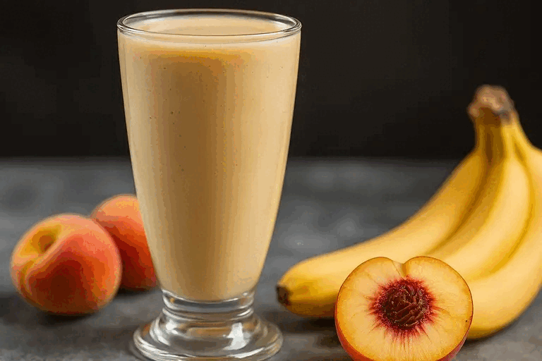 Creamy peach smoothie recipe