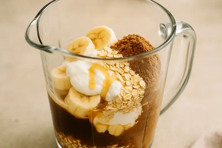 Blending coffee smoothie – creamy energy drink recipe