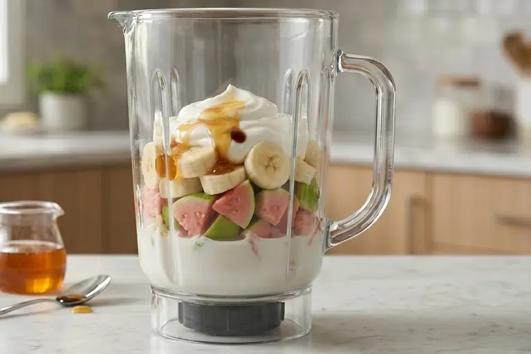 guava-smoothie-ingredients-in-blender