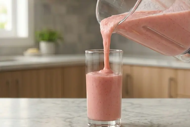 guava-smoothie-pouring-into-glass